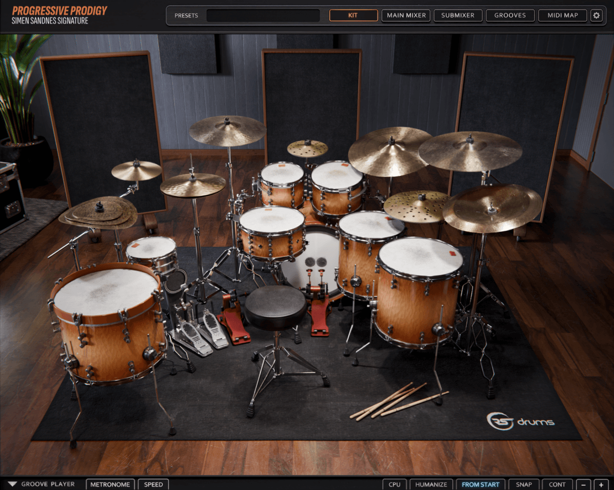 A plugin Klevr Audio developed for a client brand, RS Drums' Progressive Prodigy.