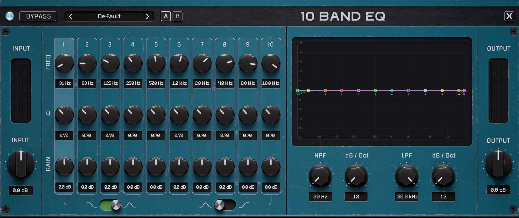 The 10 Band EQ insert window