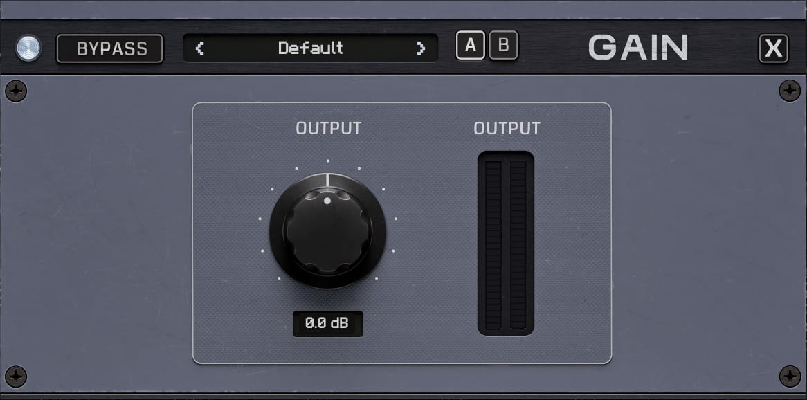 The Gain insert window