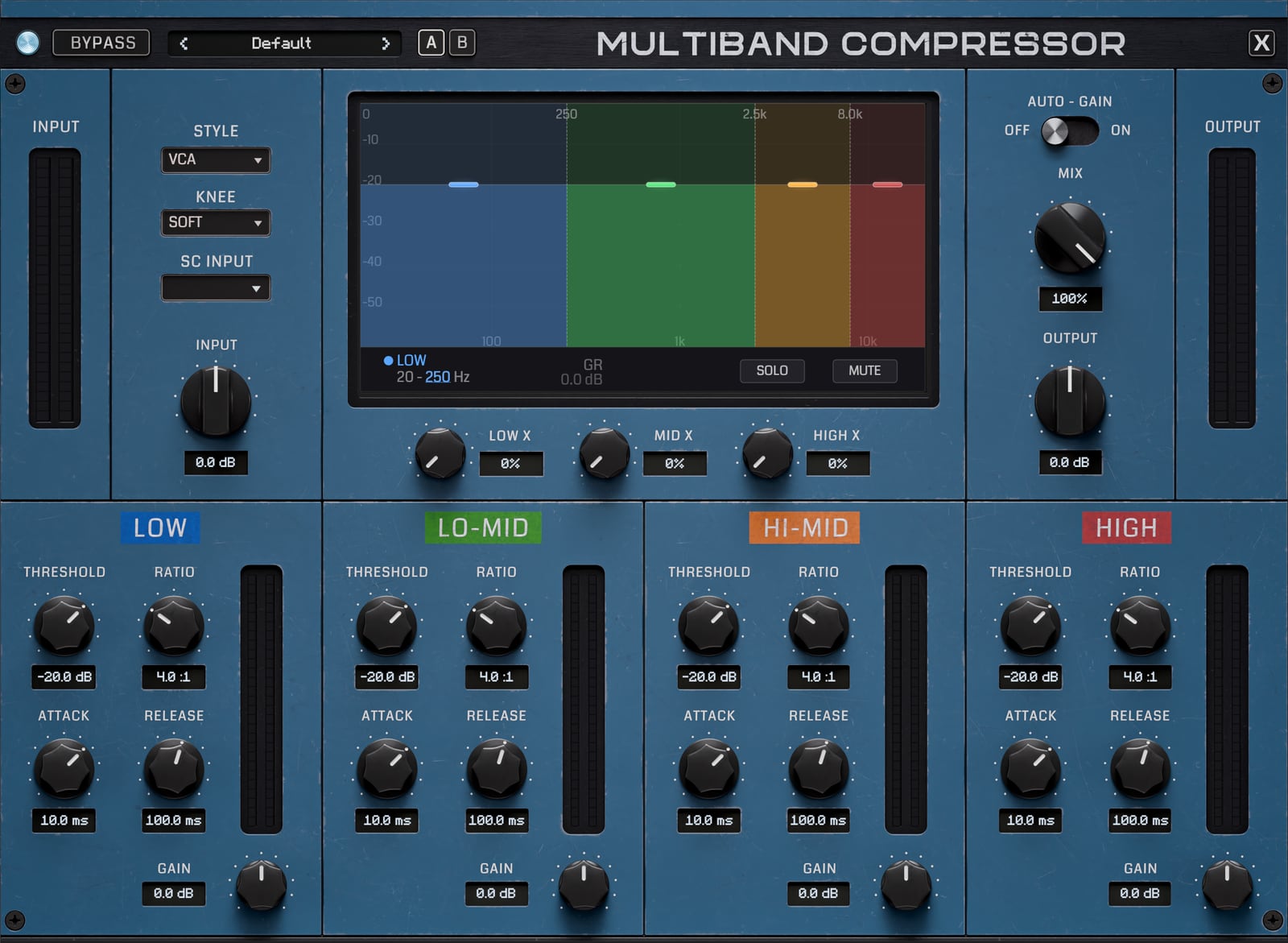 The Multiband Compressor insert window