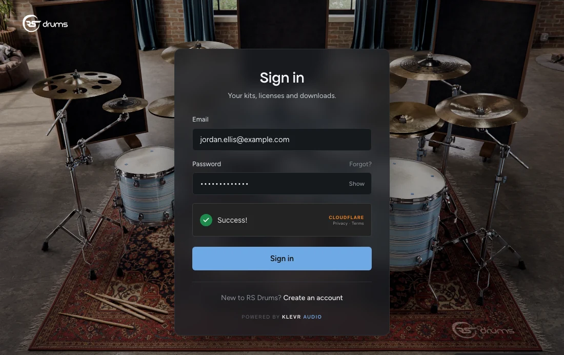 Branded customer sign-in
